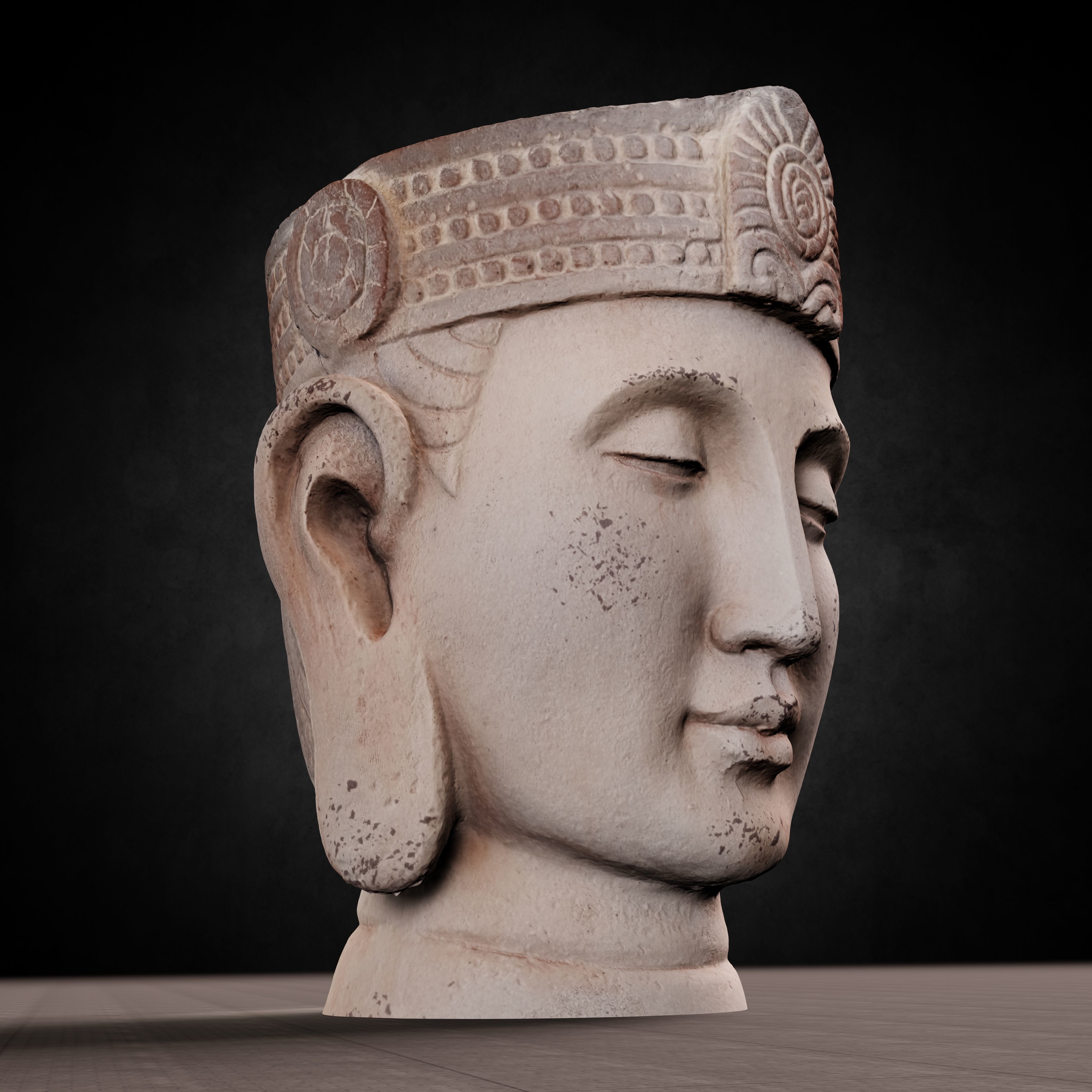 Buddha Photorealistic PBR Low-poly 3D model_54