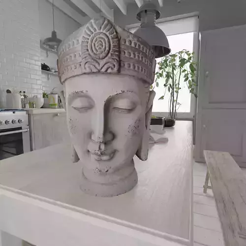Buddha Photorealistic PBR Low-poly 3D model