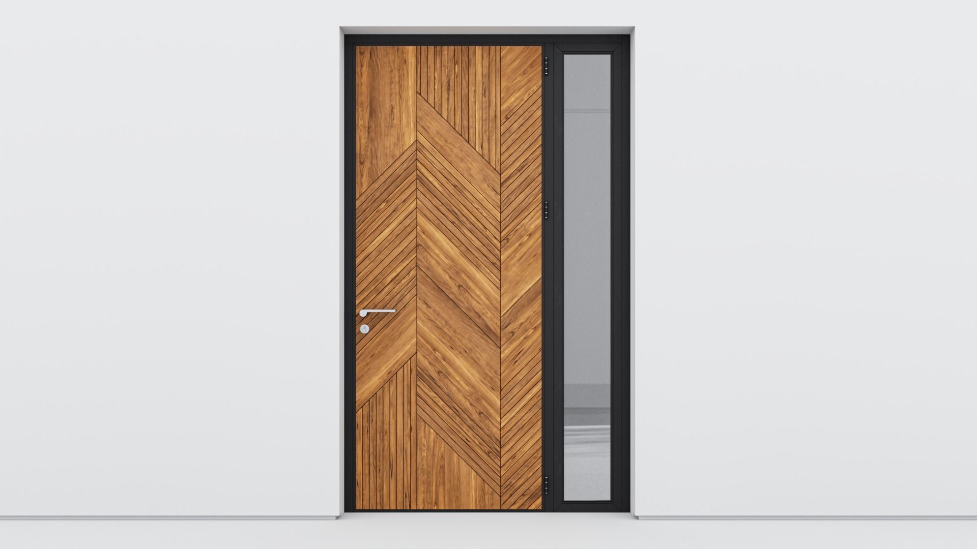 Aluminium door 261 3D model_1