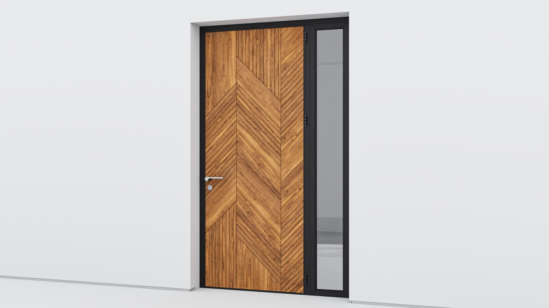Aluminium door 261 3D model_2
