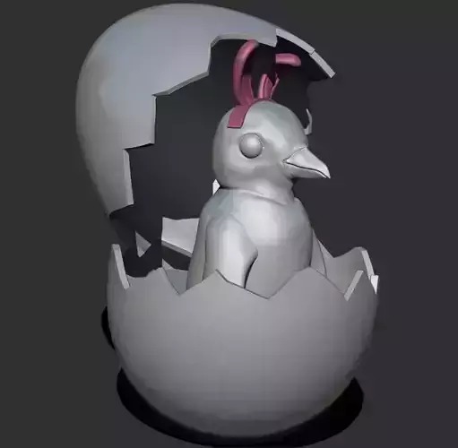 Easter Penguin chick 3D print model