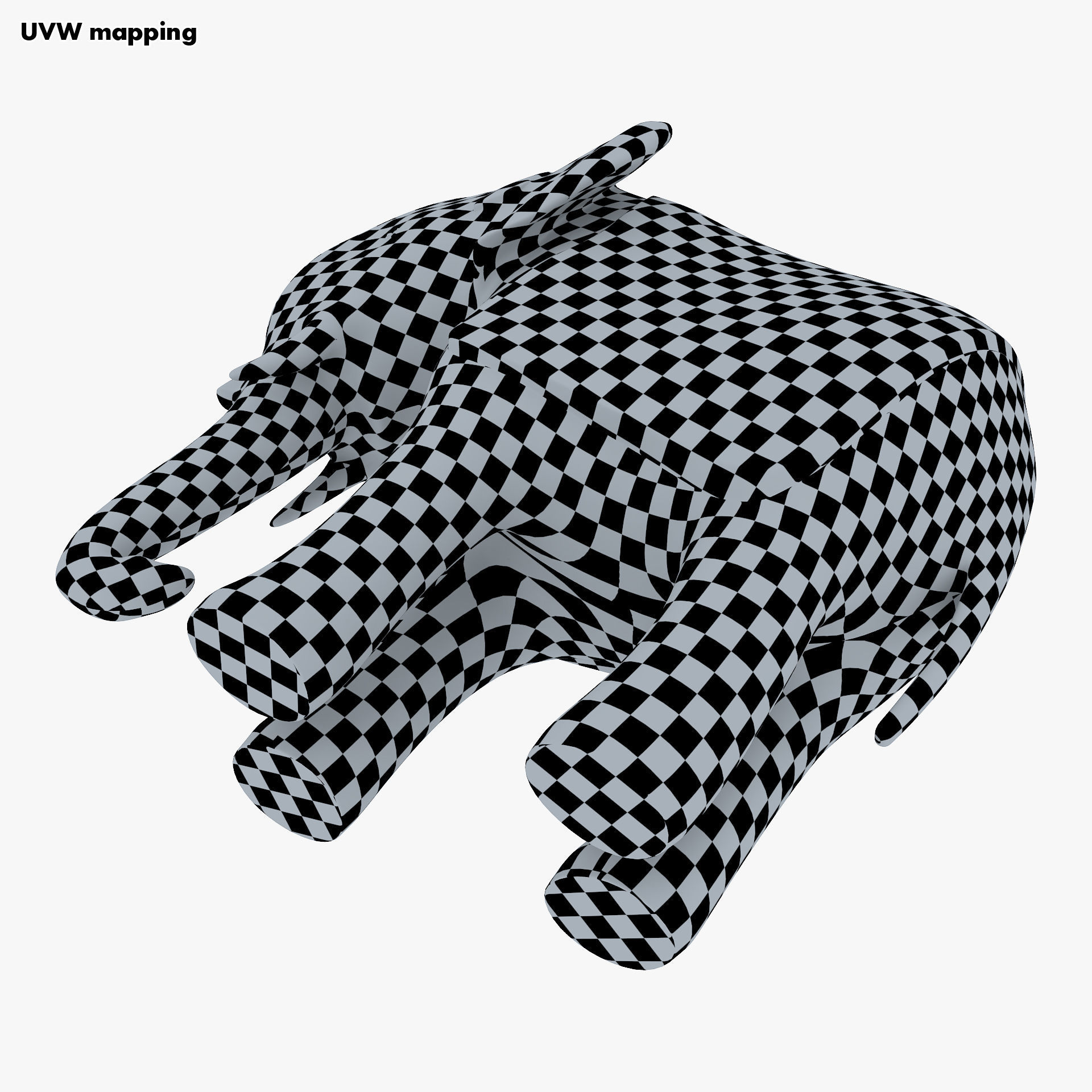 Elephant Wooden Statue v 1 3D model_28