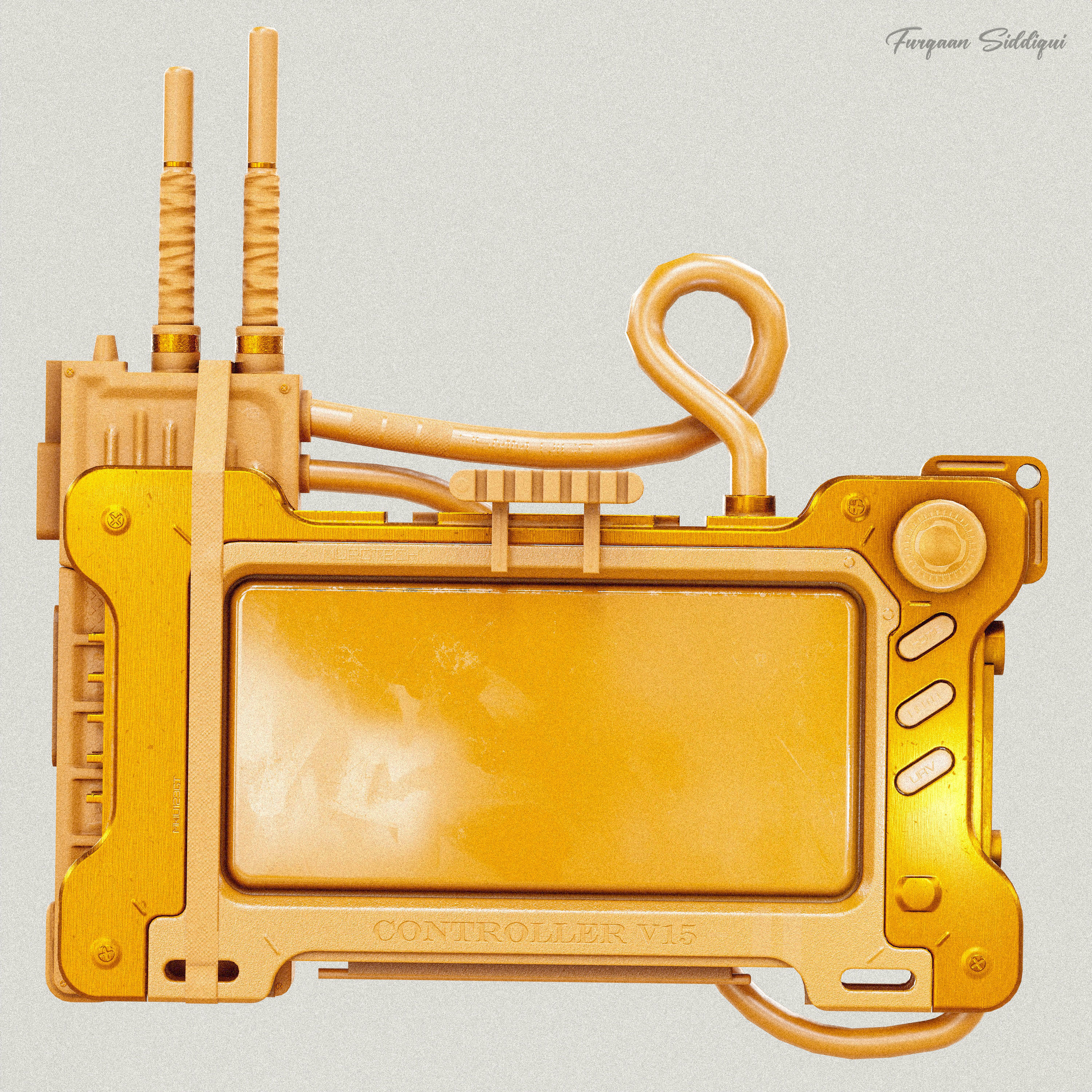 Sci-Fi Controller V15 PBR Low-poly 3D model_23