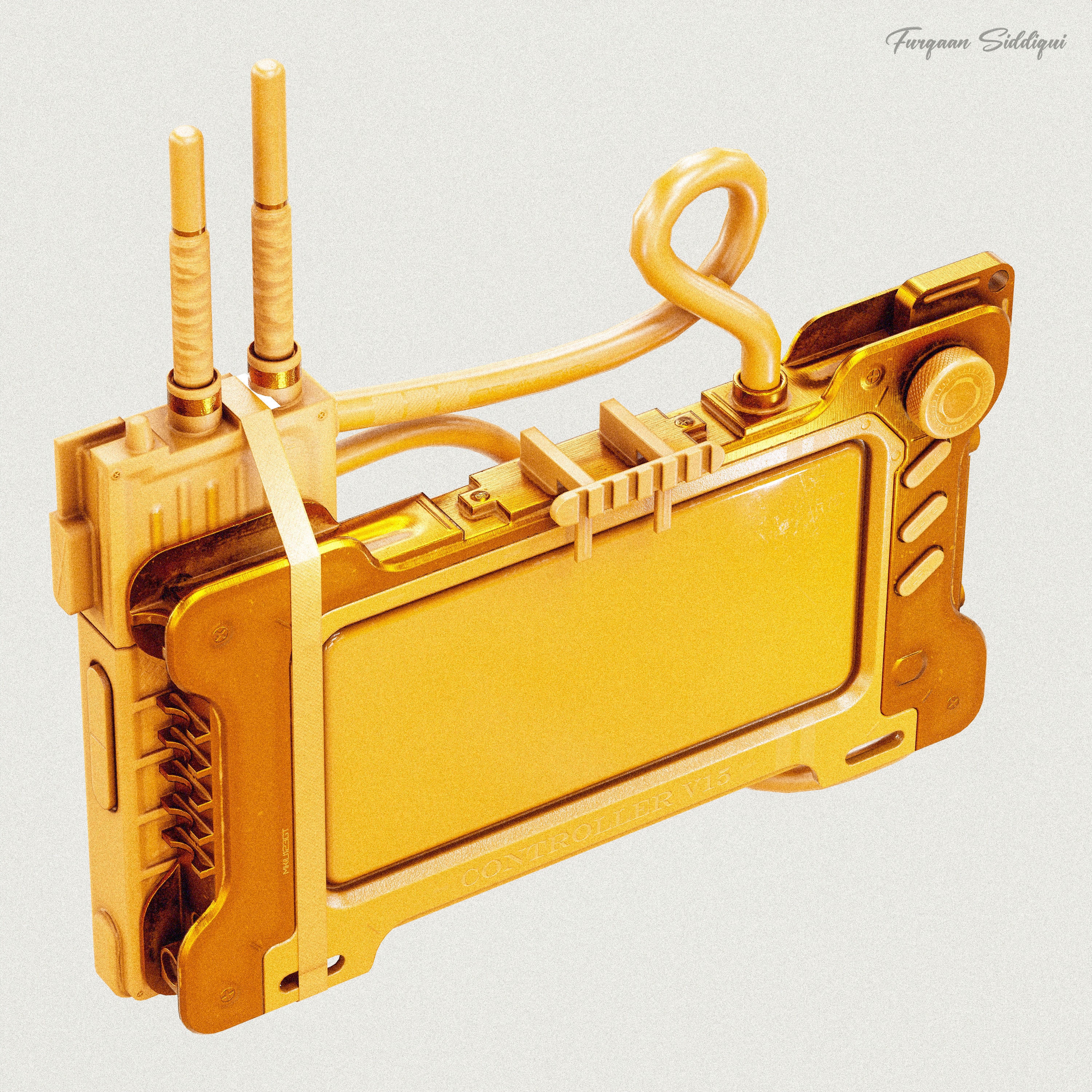 Sci-Fi Controller V15 PBR Low-poly 3D model_21