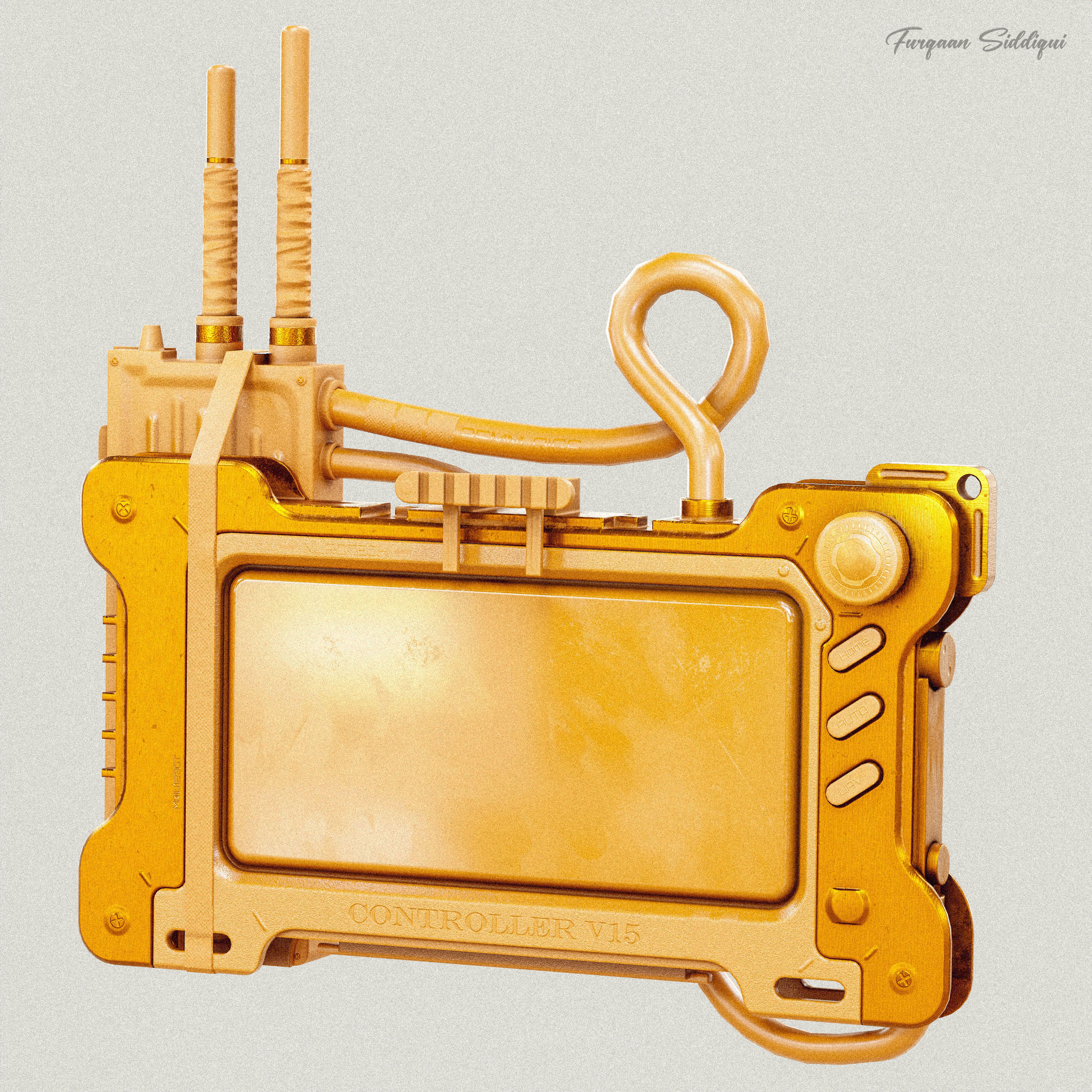 Sci-Fi Controller V15 PBR Low-poly 3D model_20