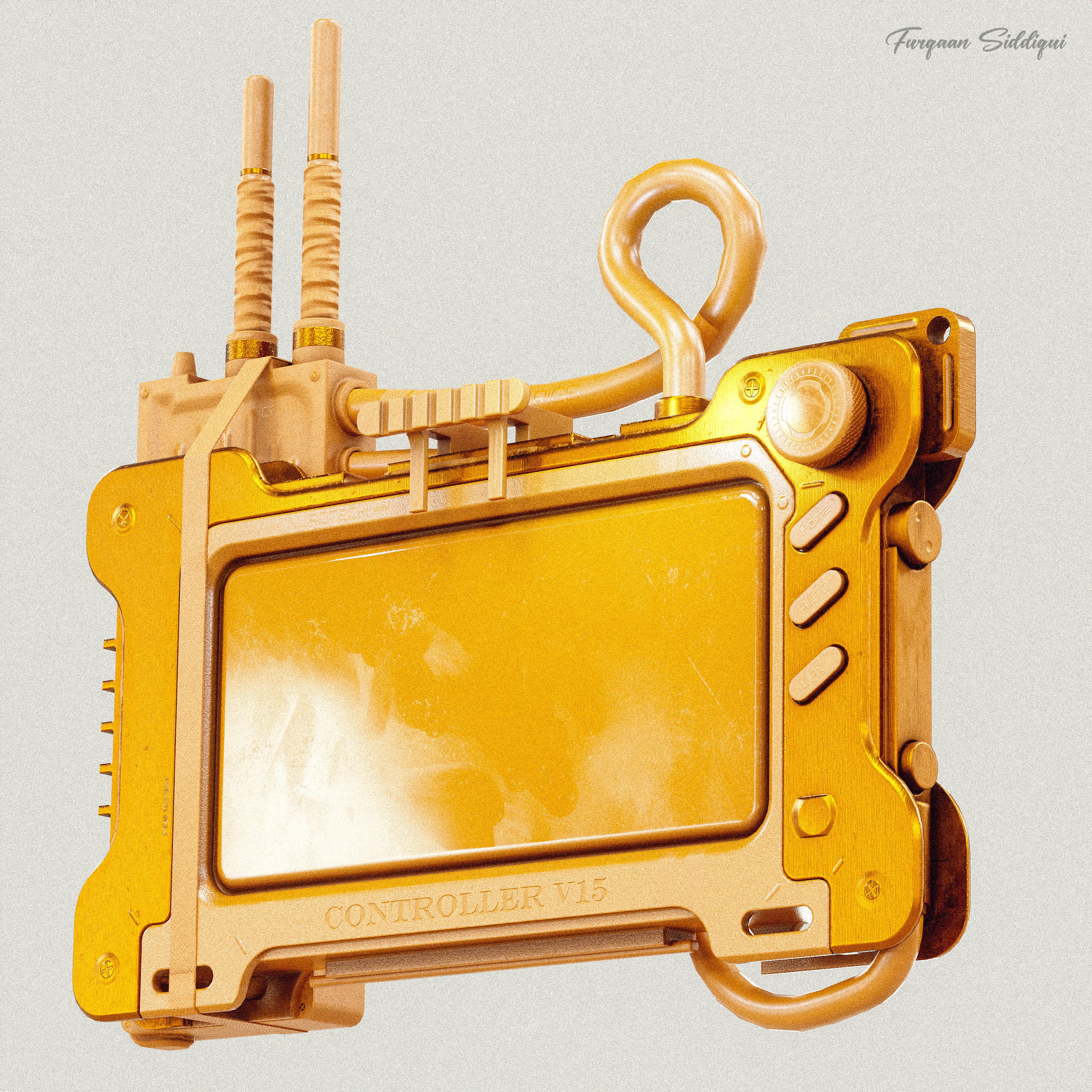 Sci-Fi Controller V15 PBR Low-poly 3D model_25