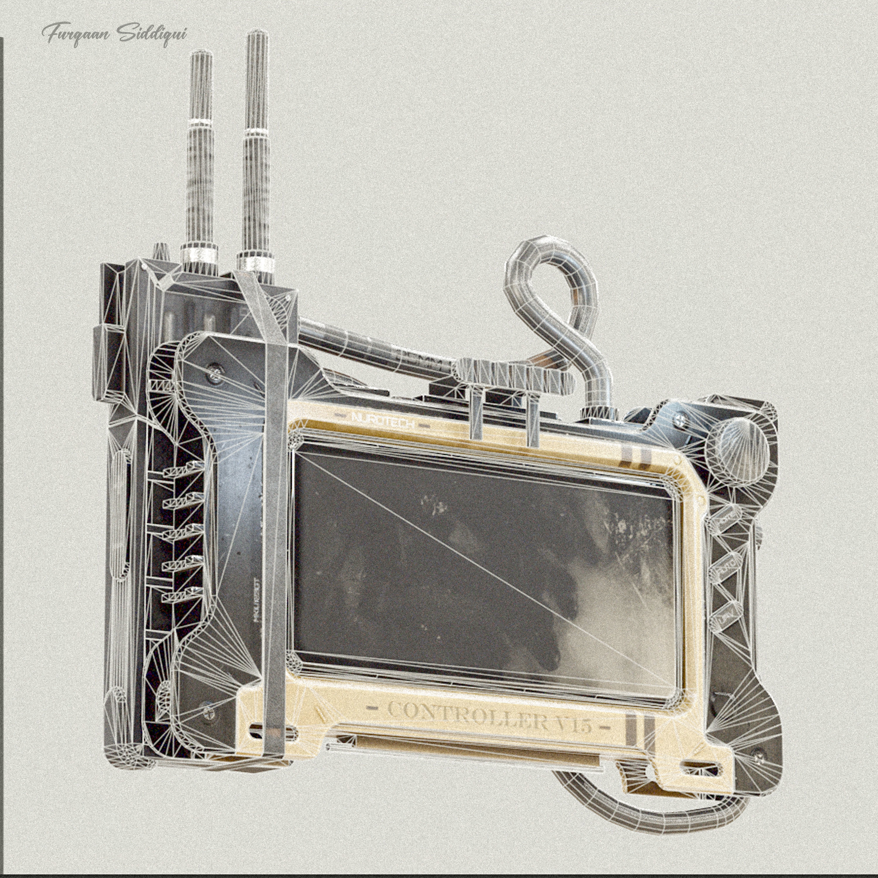 Sci-Fi Controller V15 PBR Low-poly 3D model_27