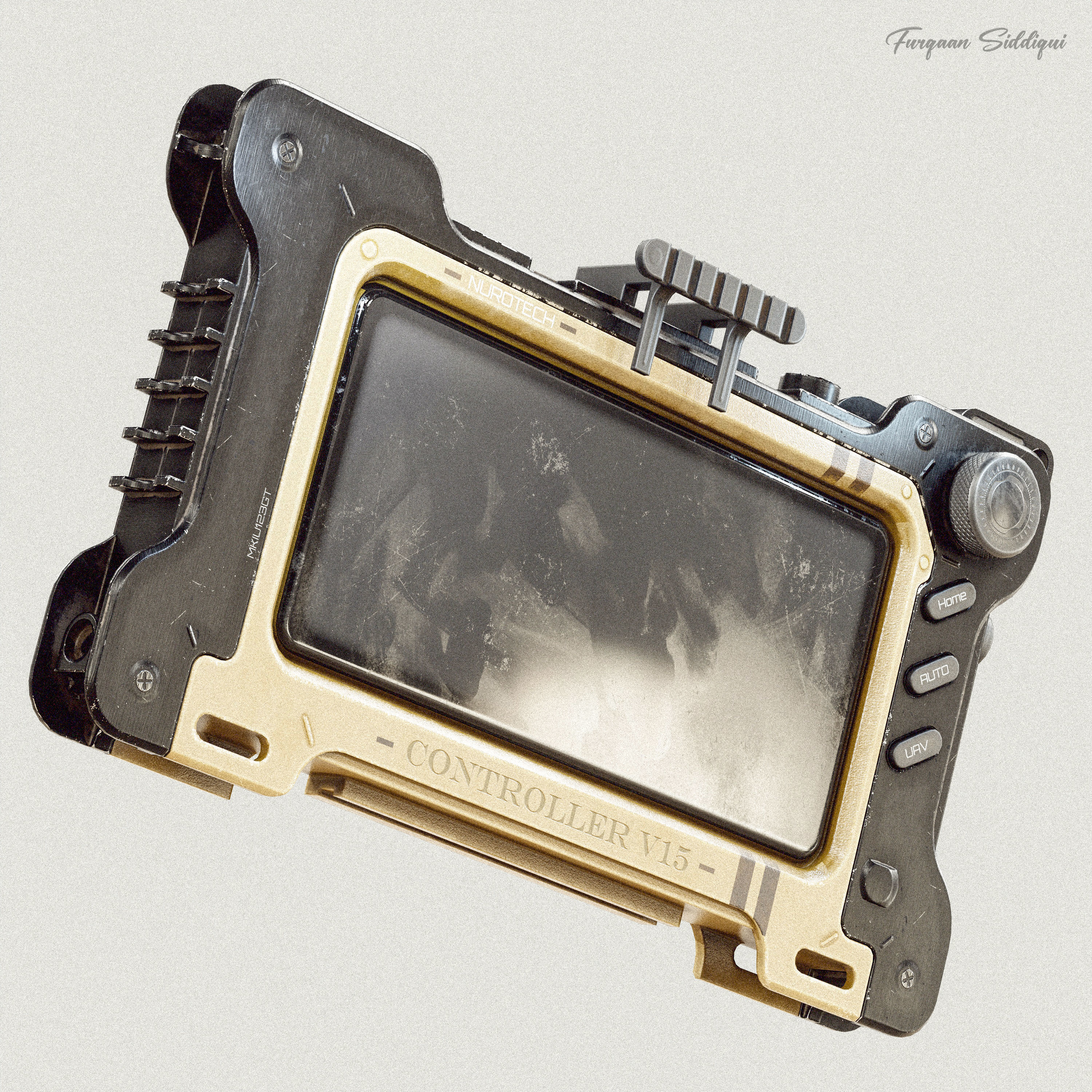 Sci-Fi Controller V15 PBR Low-poly 3D model_6