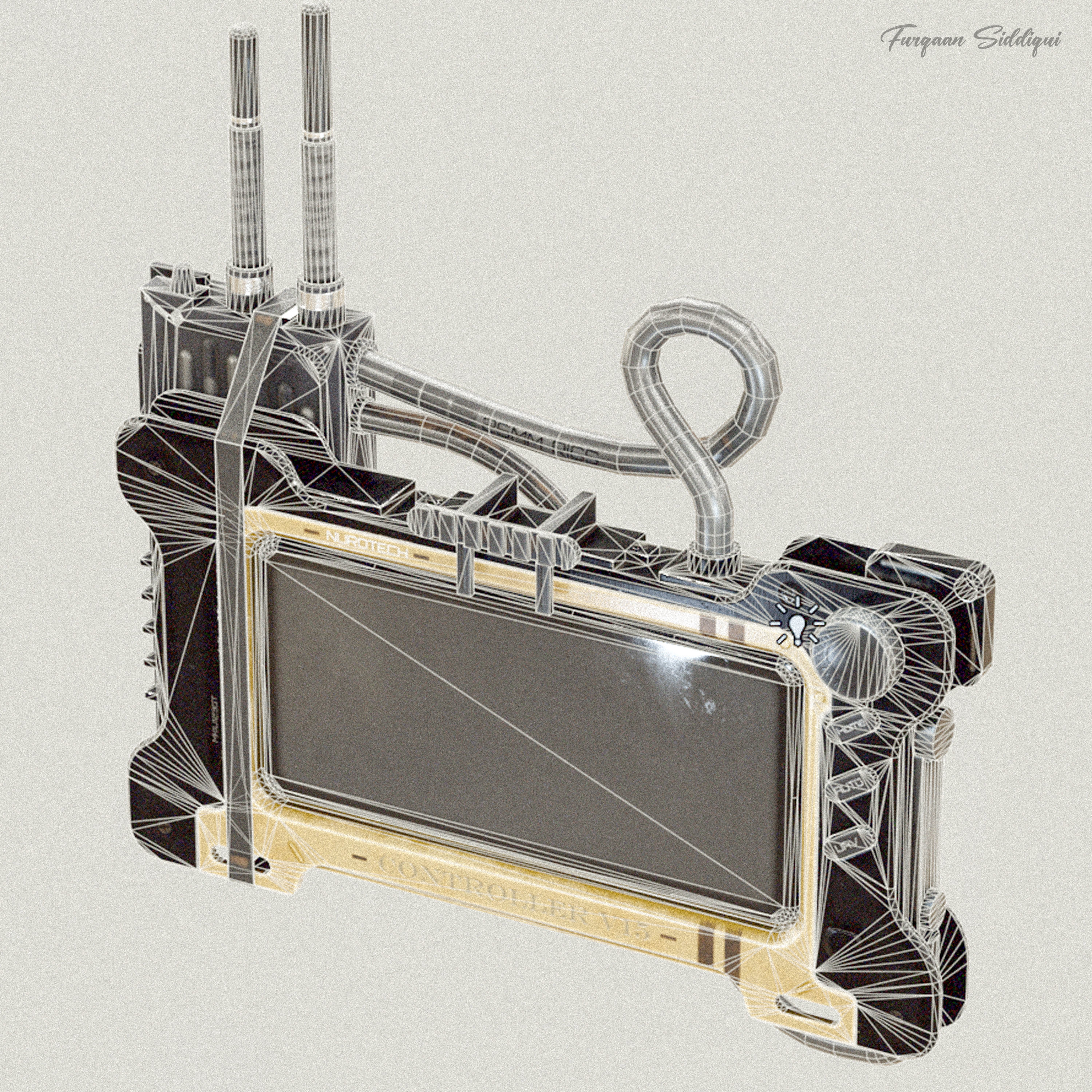 Sci-Fi Controller V15 PBR Low-poly 3D model_29