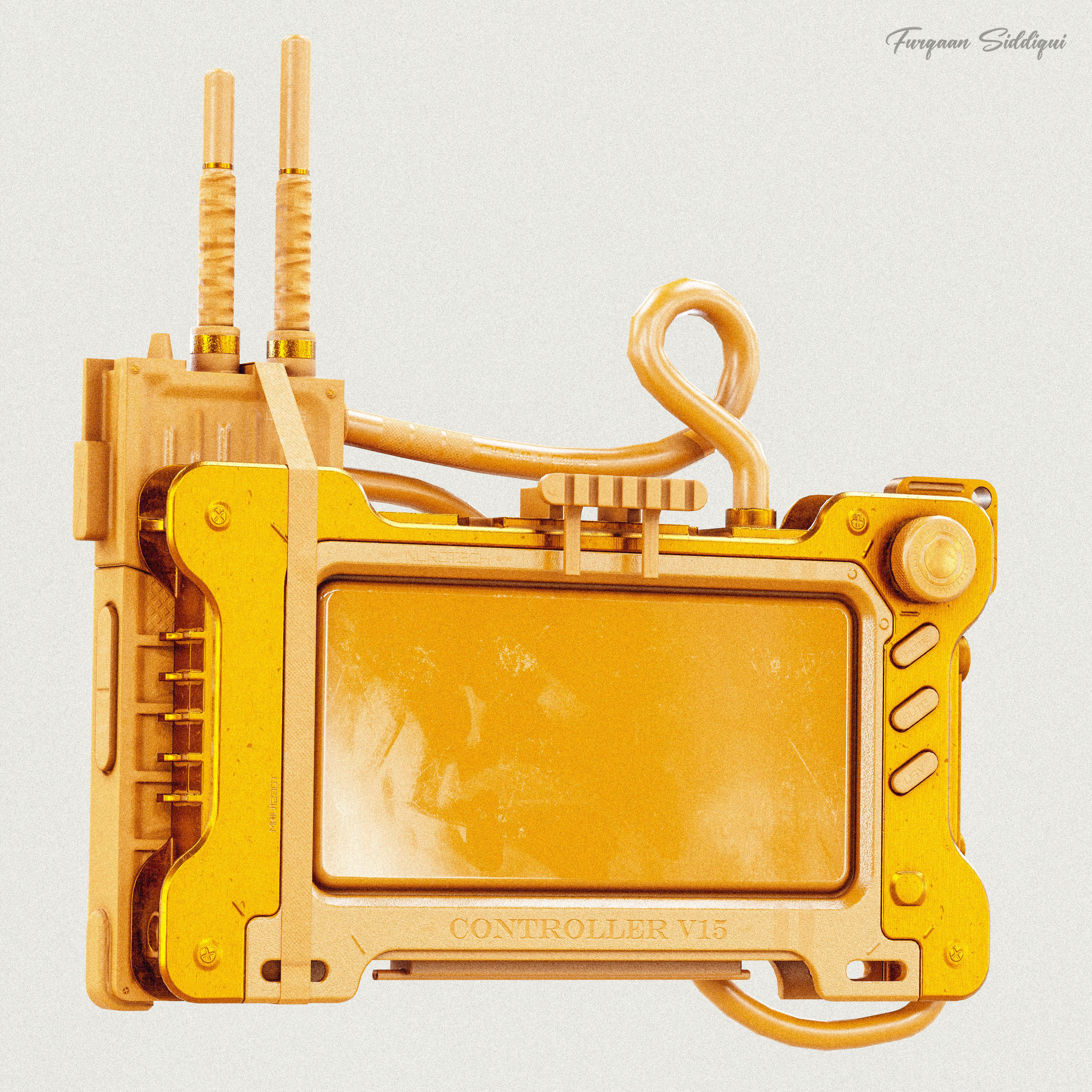 Sci-Fi Controller V15 PBR Low-poly 3D model_19