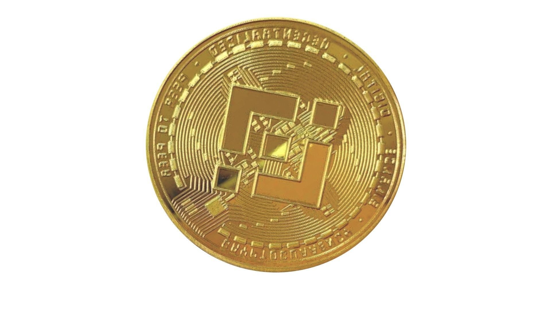 Binance Coin Model 3D model_17