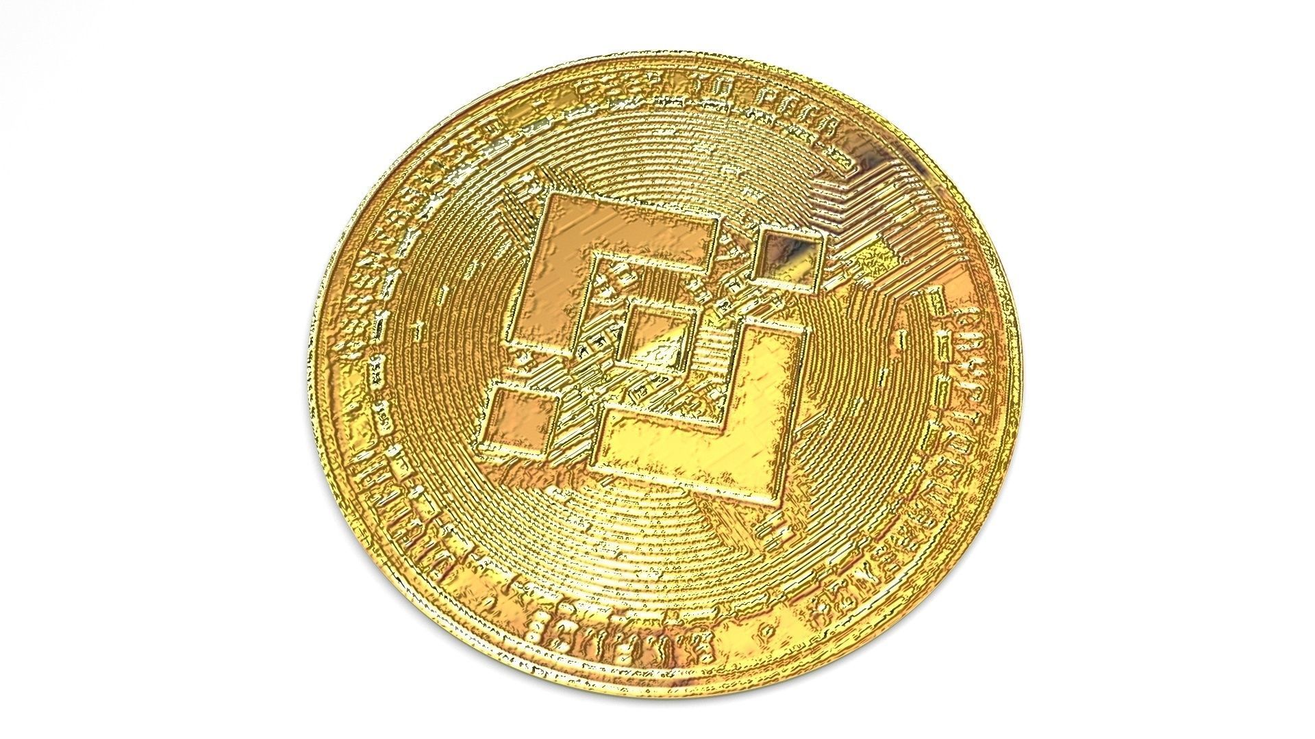 Binance Coin Model 3D model_5