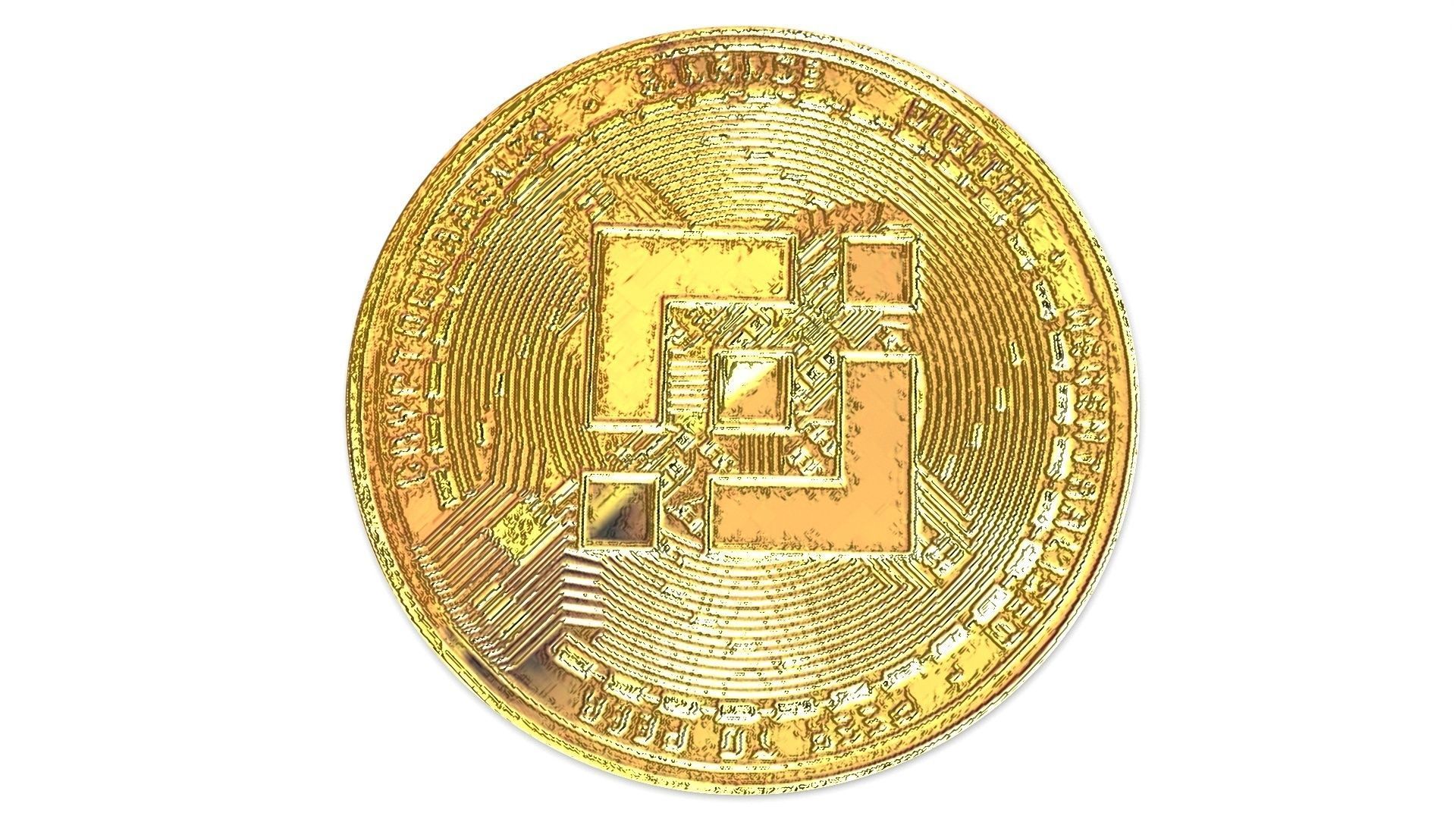 Binance Coin Model 3D model_7