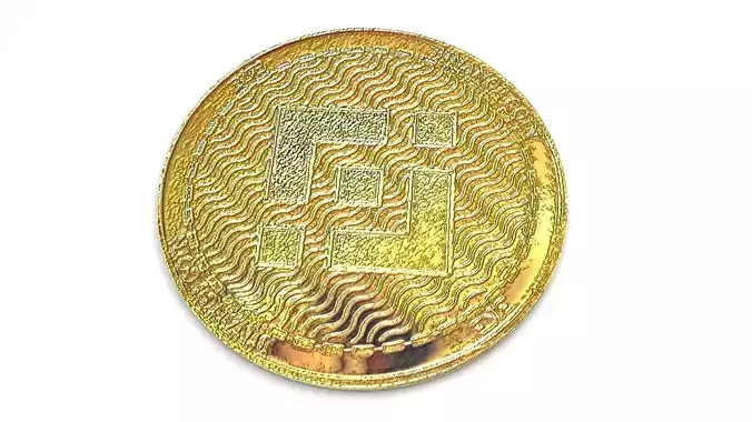Binance Coin Model 3D model Binance Coin Model 3D model