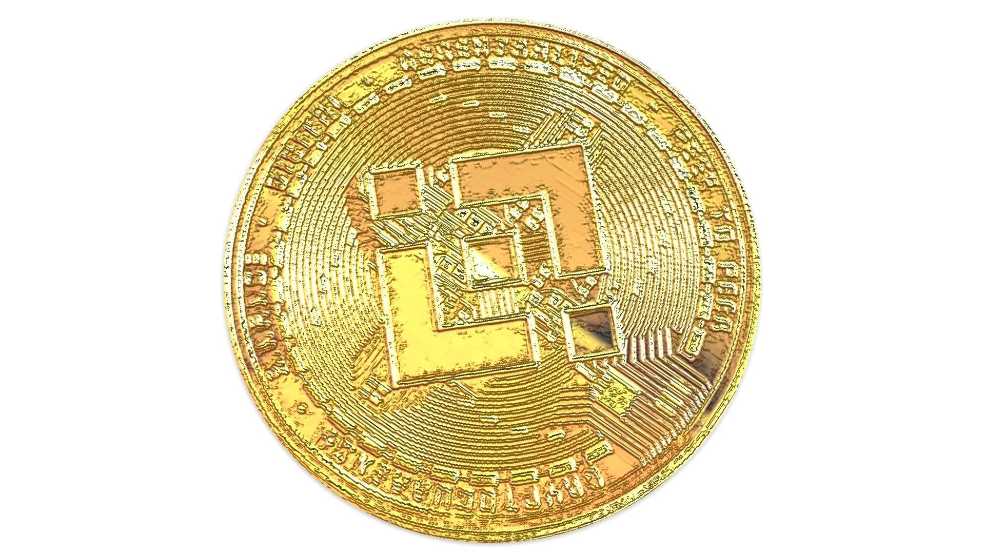 Binance Coin Model 3D model_6