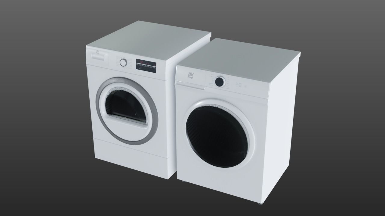 Washing and Drying Machines 3D model_3
