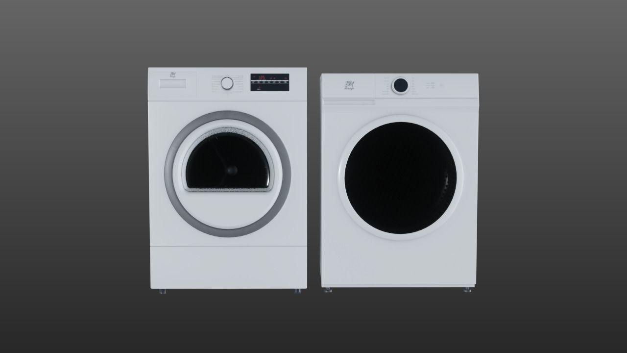 Washing and Drying Machines 3D model_2