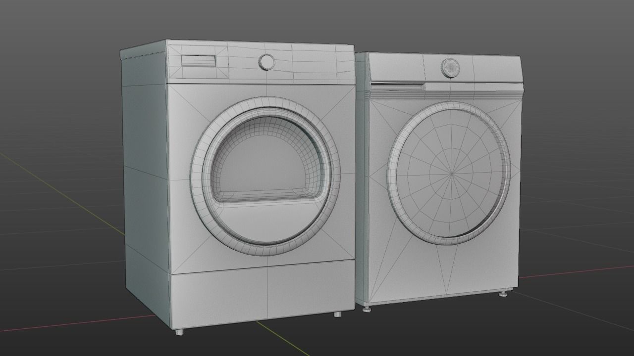 Washing and Drying Machines 3D model_5