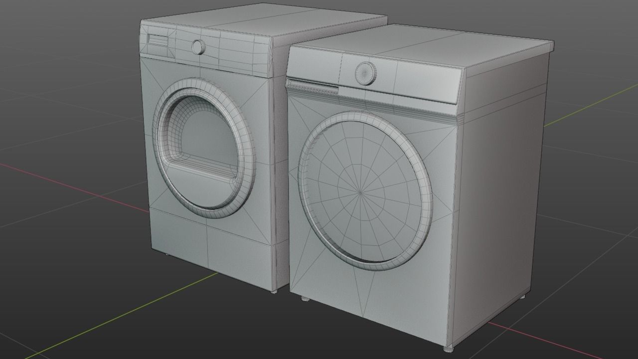 Washing and Drying Machines 3D model_6