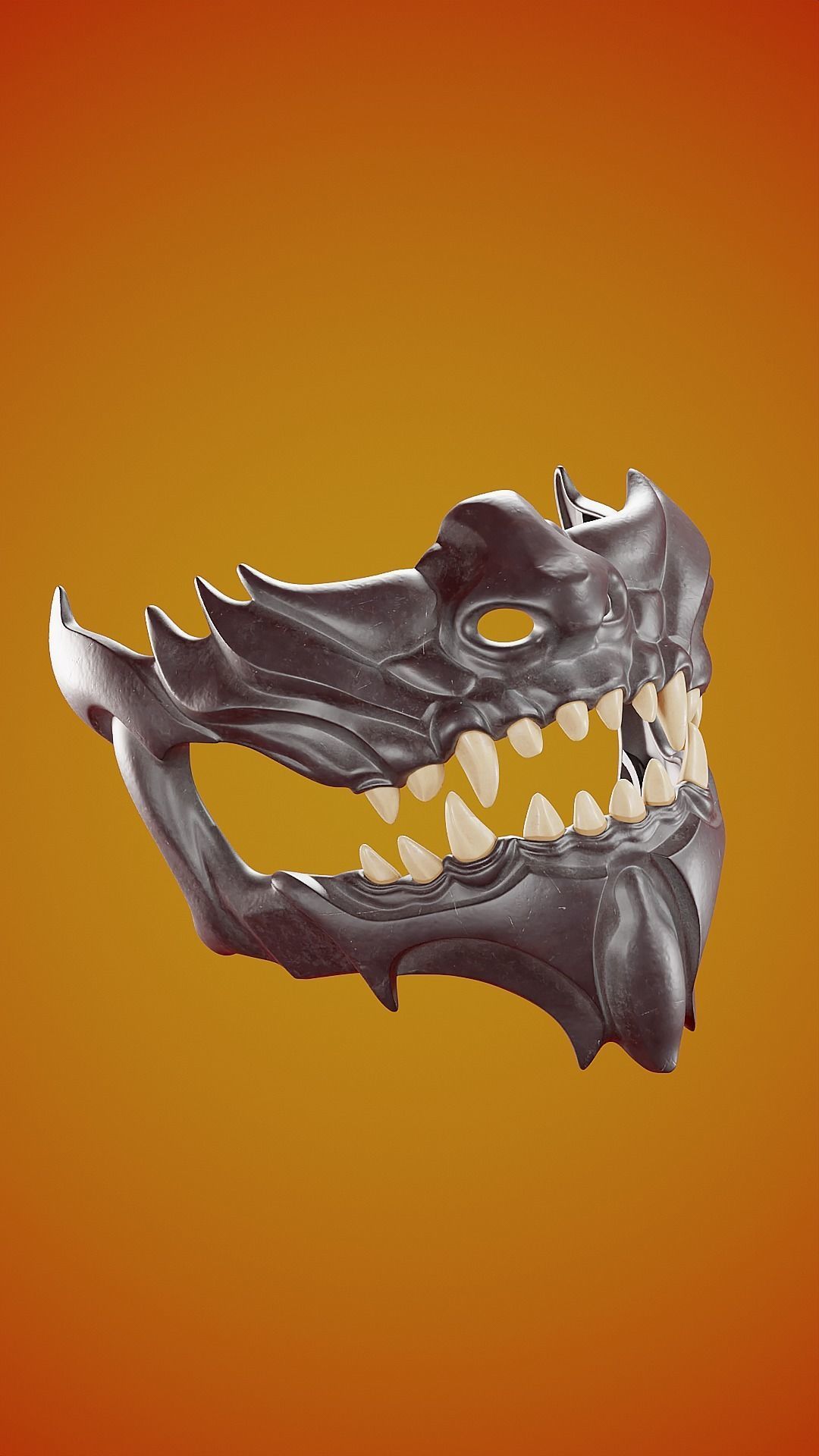 Oni Demon Mask 3D print model_1