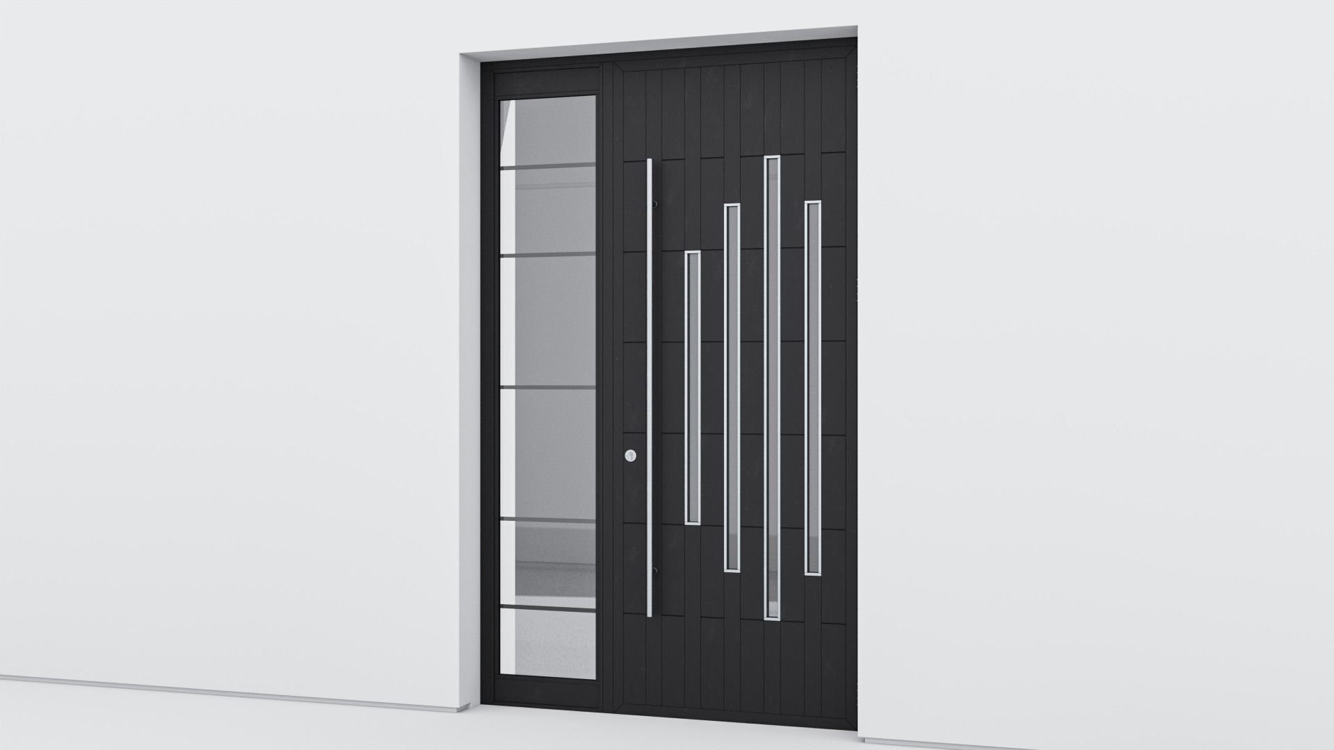 Aluminium door 262 3D model_2