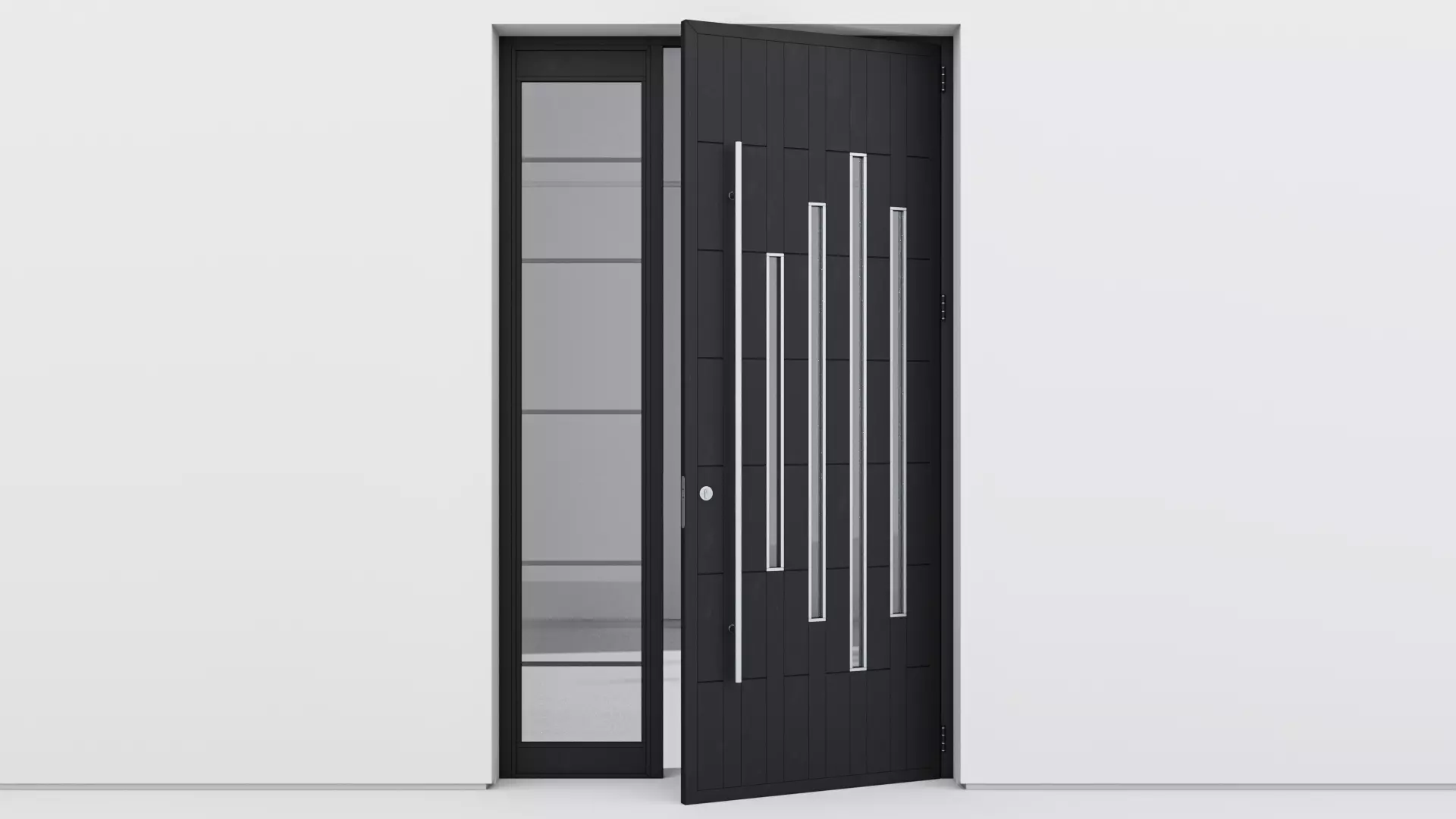 Aluminium door 262 3D model_0