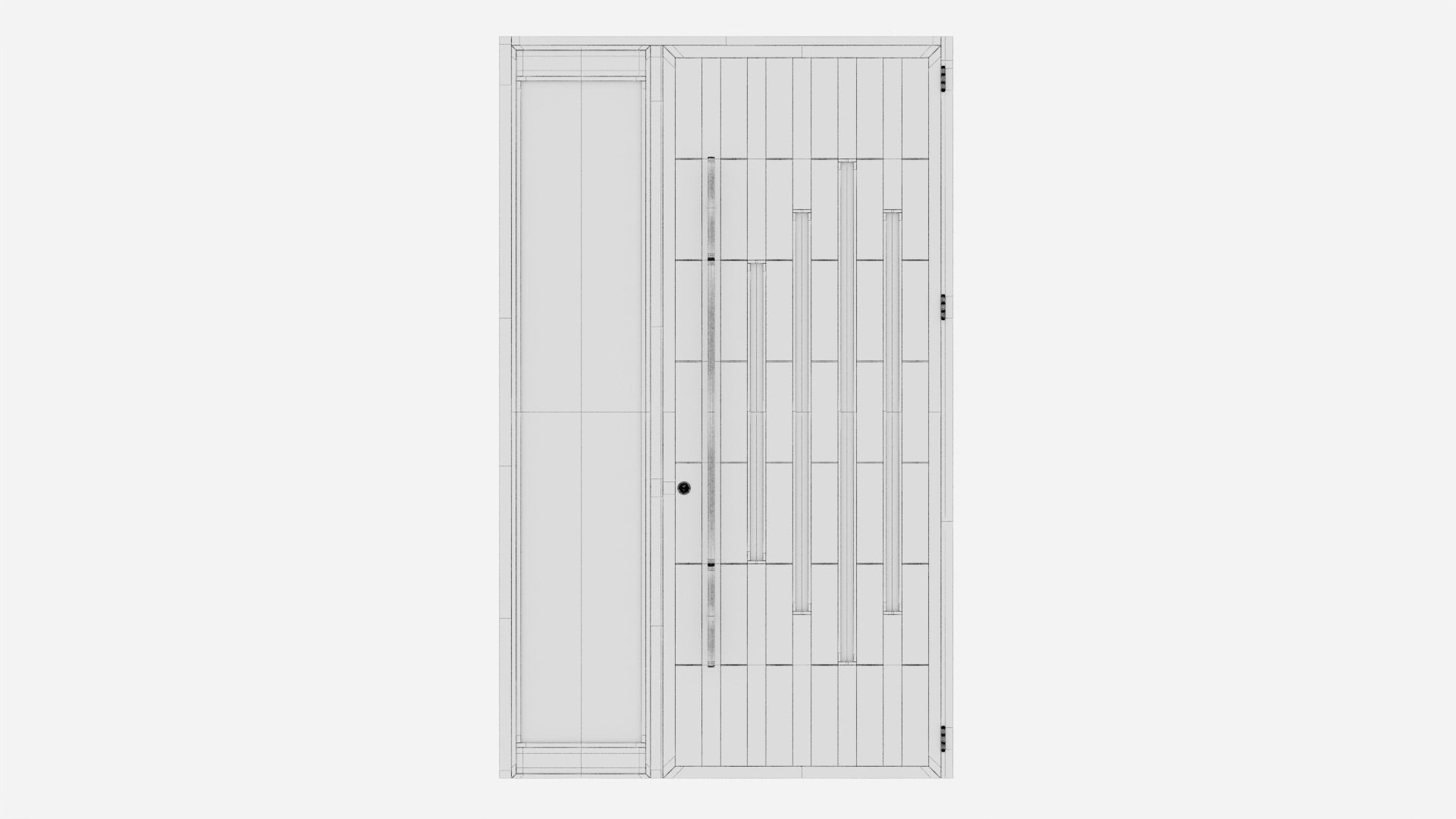 Aluminium door 262 3D model_6