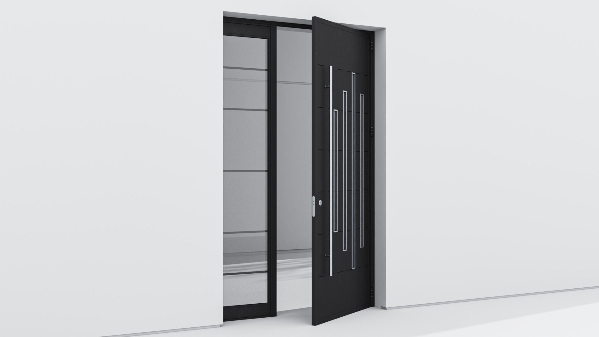 Aluminium door 262 3D model_3