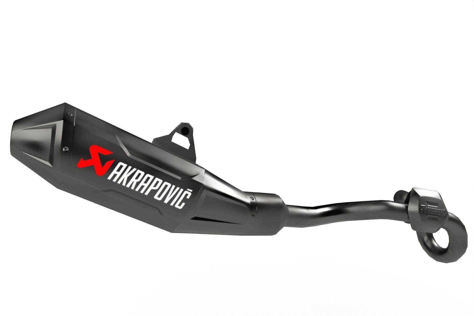 Akrapovic Exhaust Low-poly 3D model_1
