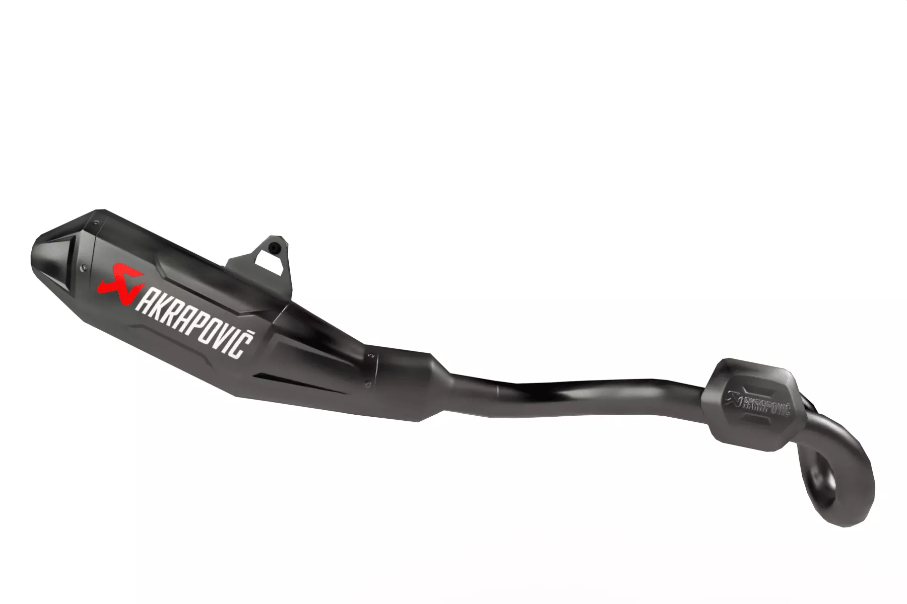 Akrapovic Exhaust Low-poly 3D model_0