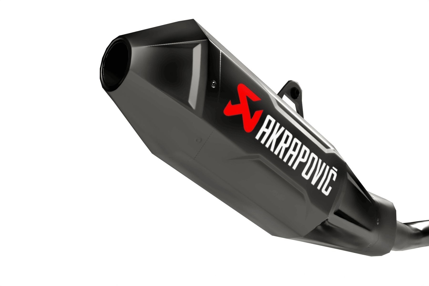 Akrapovic Exhaust Low-poly 3D model_2