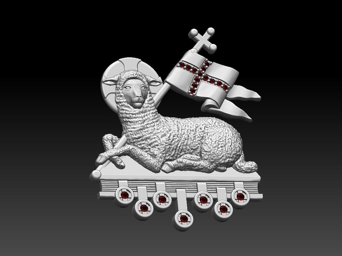 Agnus Dei Lamb Of God - Cordeiro de Deus 3D print model_6