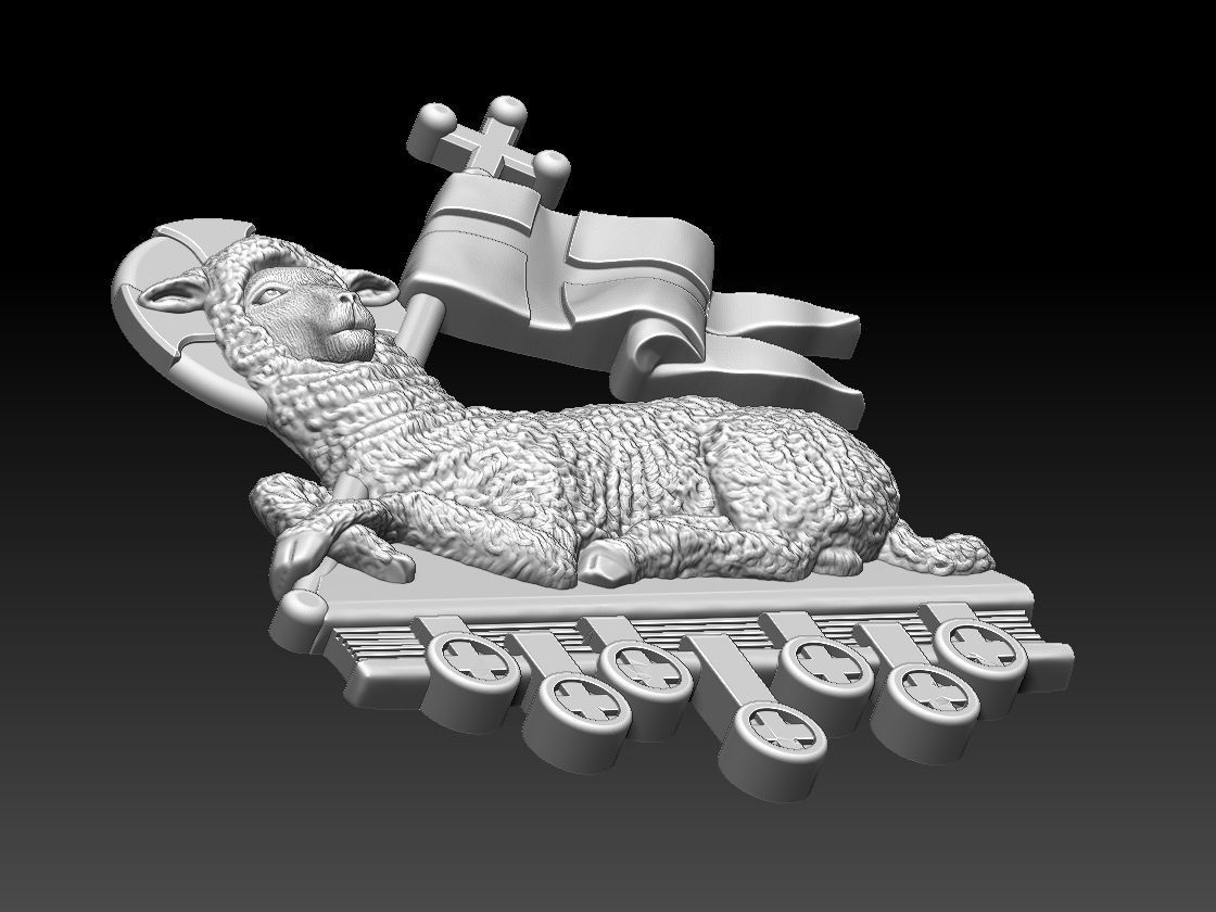 Agnus Dei Lamb Of God - Cordeiro de Deus 3D print model_23
