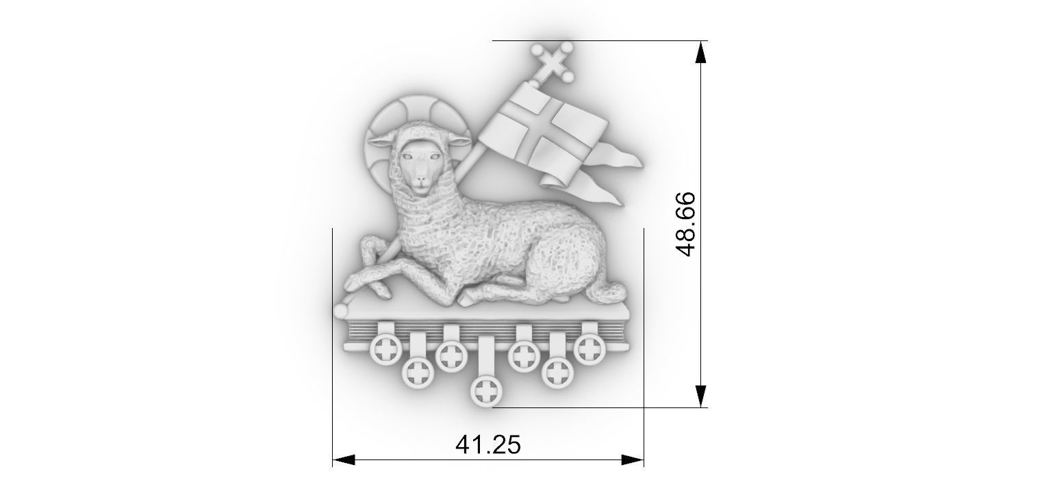 Agnus Dei Lamb Of God - Cordeiro de Deus 3D print model_8
