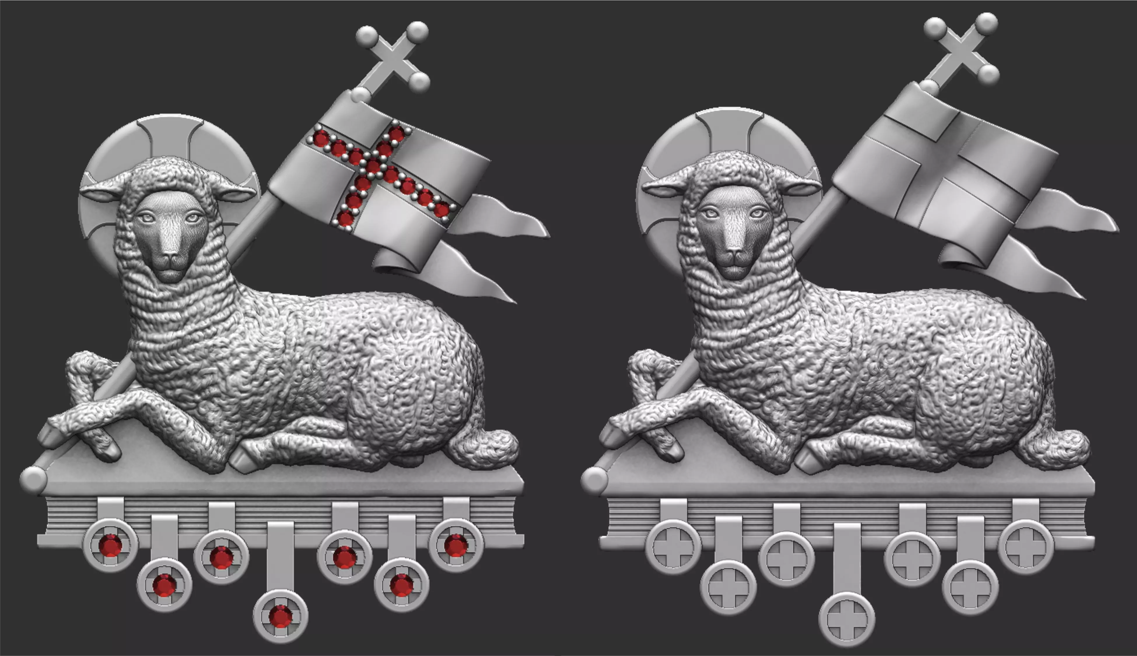 Agnus Dei Lamb Of God - Cordeiro de Deus 3D print model_0