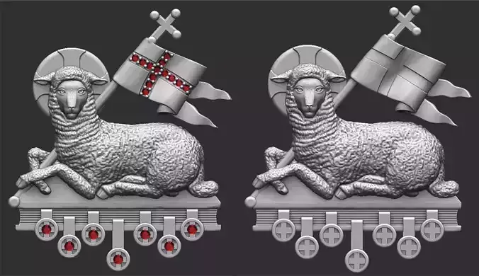 Agnus Dei Lamb Of God - Cordeiro de Deus 3D print model