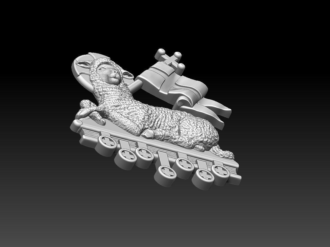 Agnus Dei Lamb Of God - Cordeiro de Deus 3D print model_20