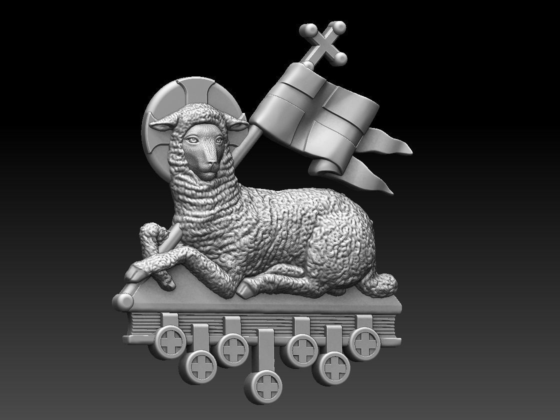 Agnus Dei Lamb Of God - Cordeiro de Deus 3D print model_10