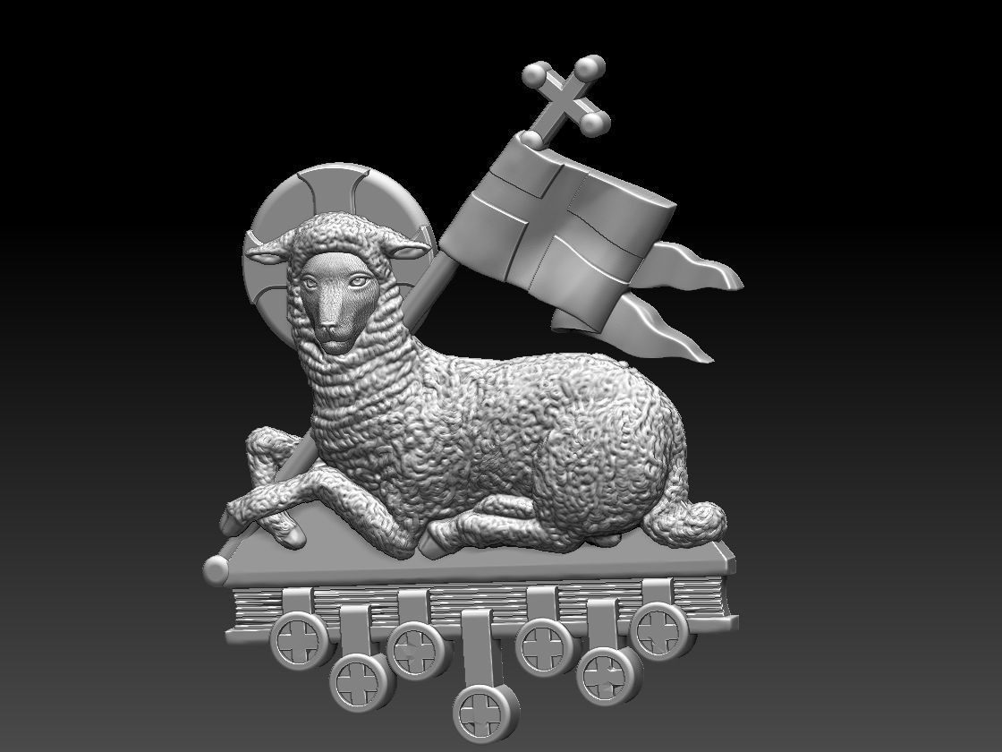 Agnus Dei Lamb Of God - Cordeiro de Deus 3D print model_18