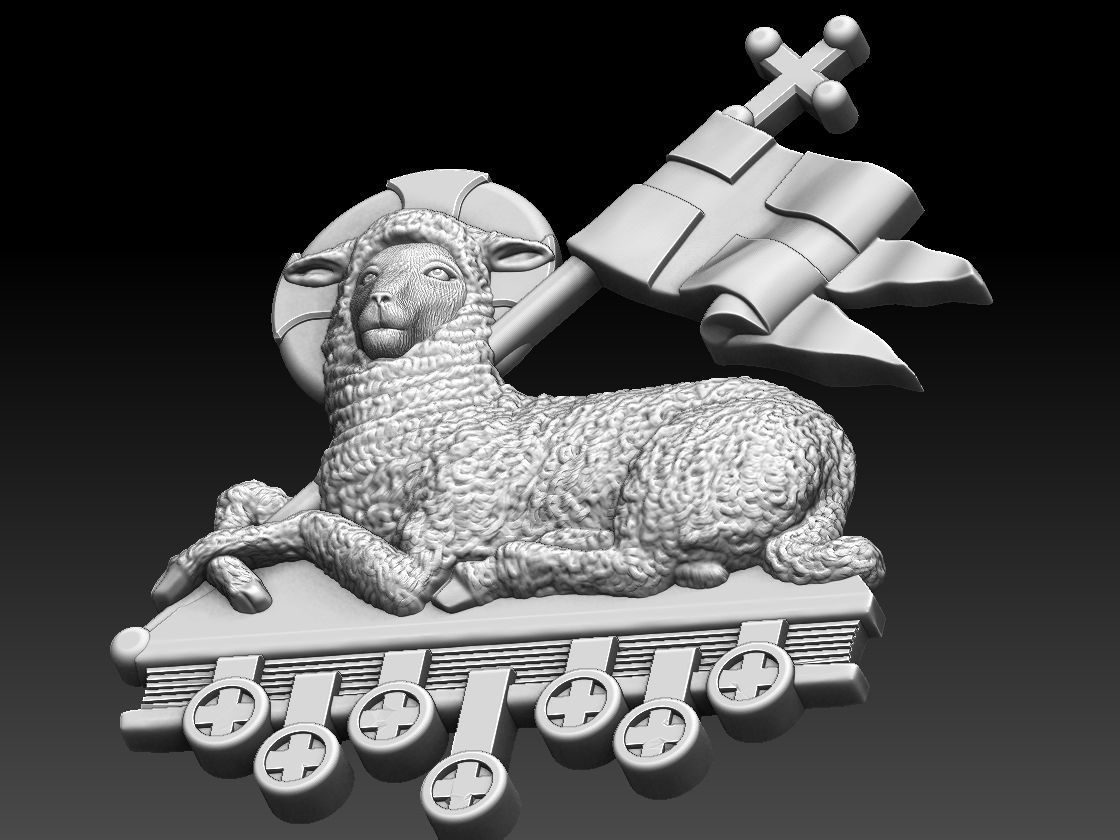 Agnus Dei Lamb Of God - Cordeiro de Deus 3D print model_22