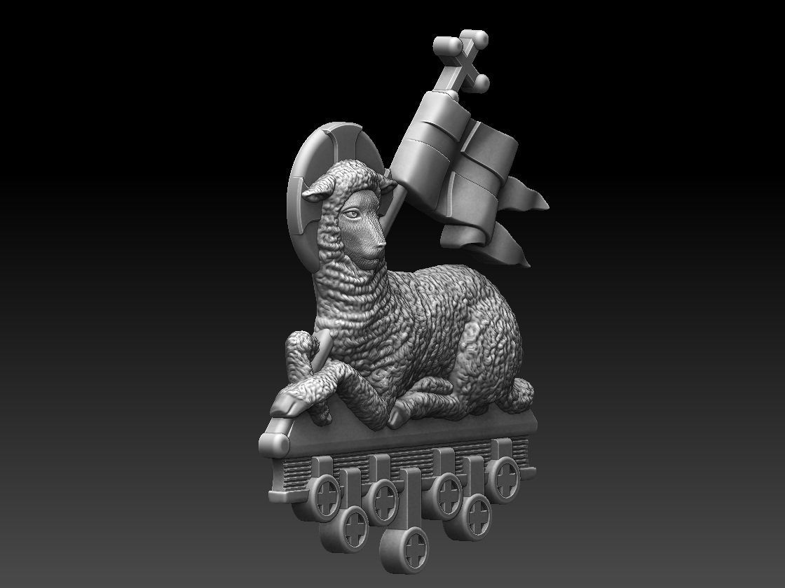 Agnus Dei Lamb Of God - Cordeiro de Deus 3D print model_11