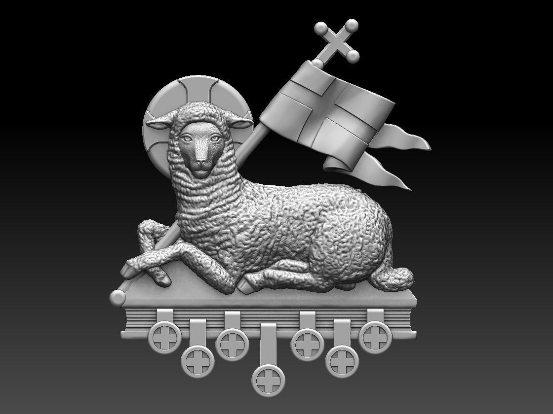 Agnus Dei Lamb Of God - Cordeiro de Deus 3D print model_2