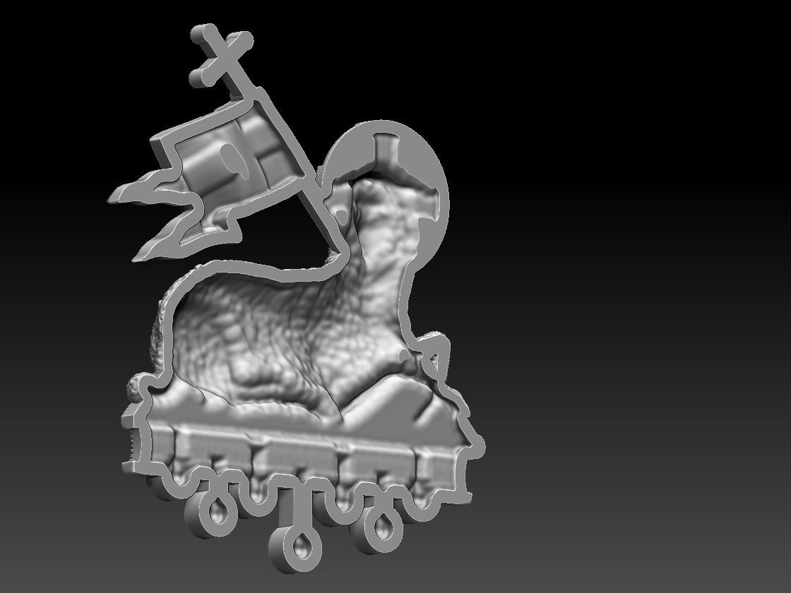 Agnus Dei Lamb Of God - Cordeiro de Deus 3D print model_15