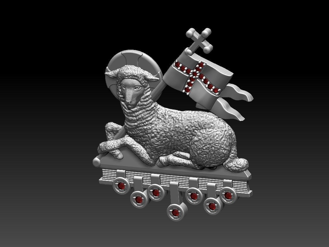 Agnus Dei Lamb Of God - Cordeiro de Deus 3D print model_9