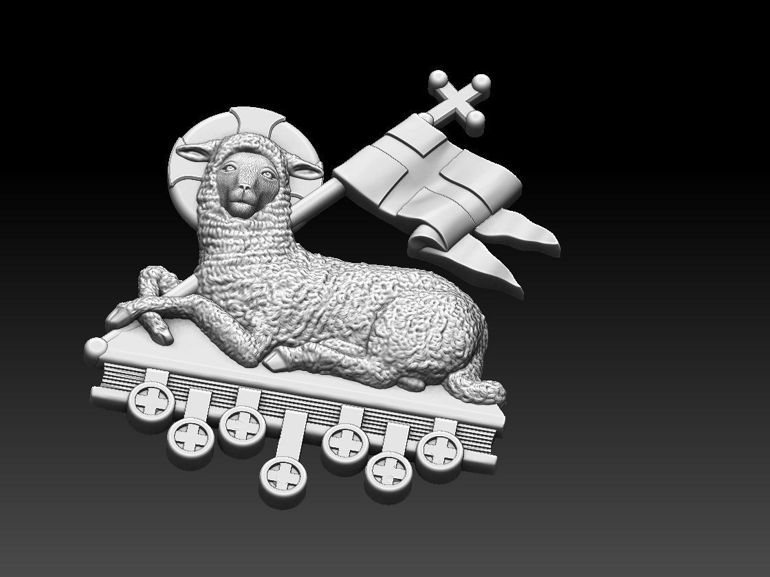 Agnus Dei Lamb Of God - Cordeiro de Deus 3D print model_19