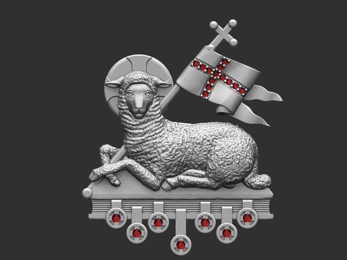 Agnus Dei Lamb Of God - Cordeiro de Deus 3D print model_1