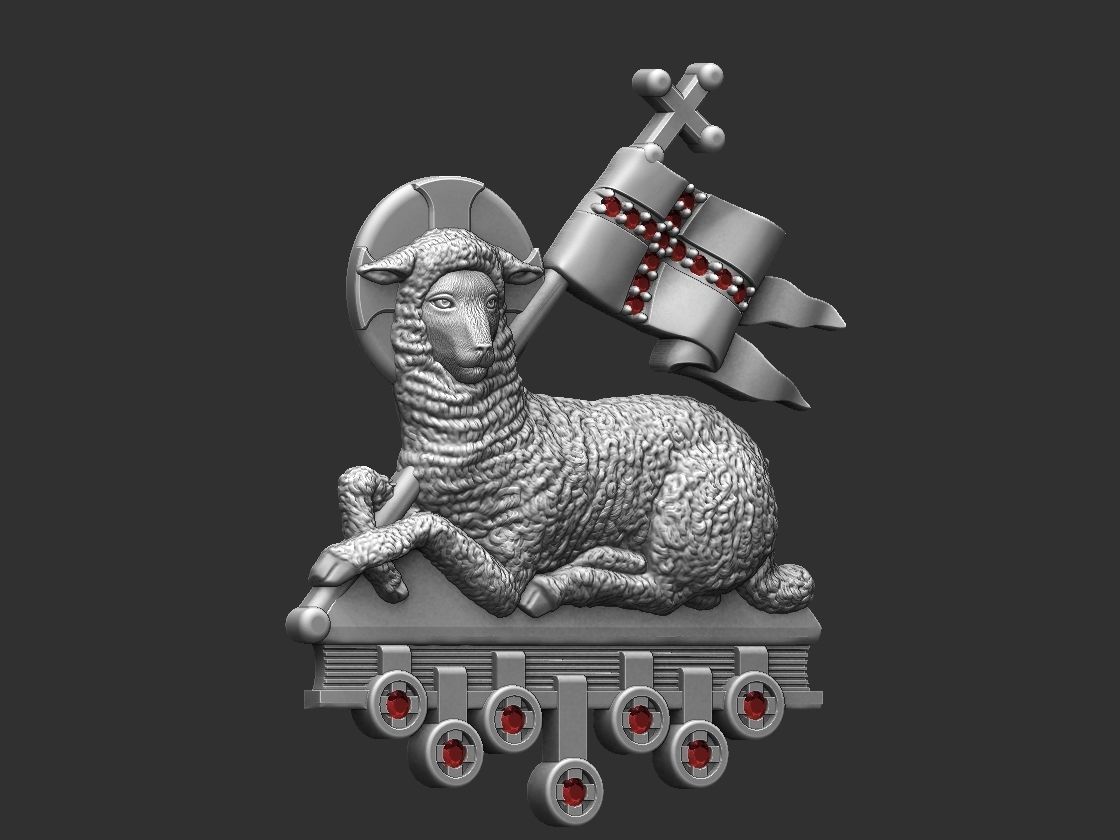 Agnus Dei Lamb Of God - Cordeiro de Deus 3D print model_3