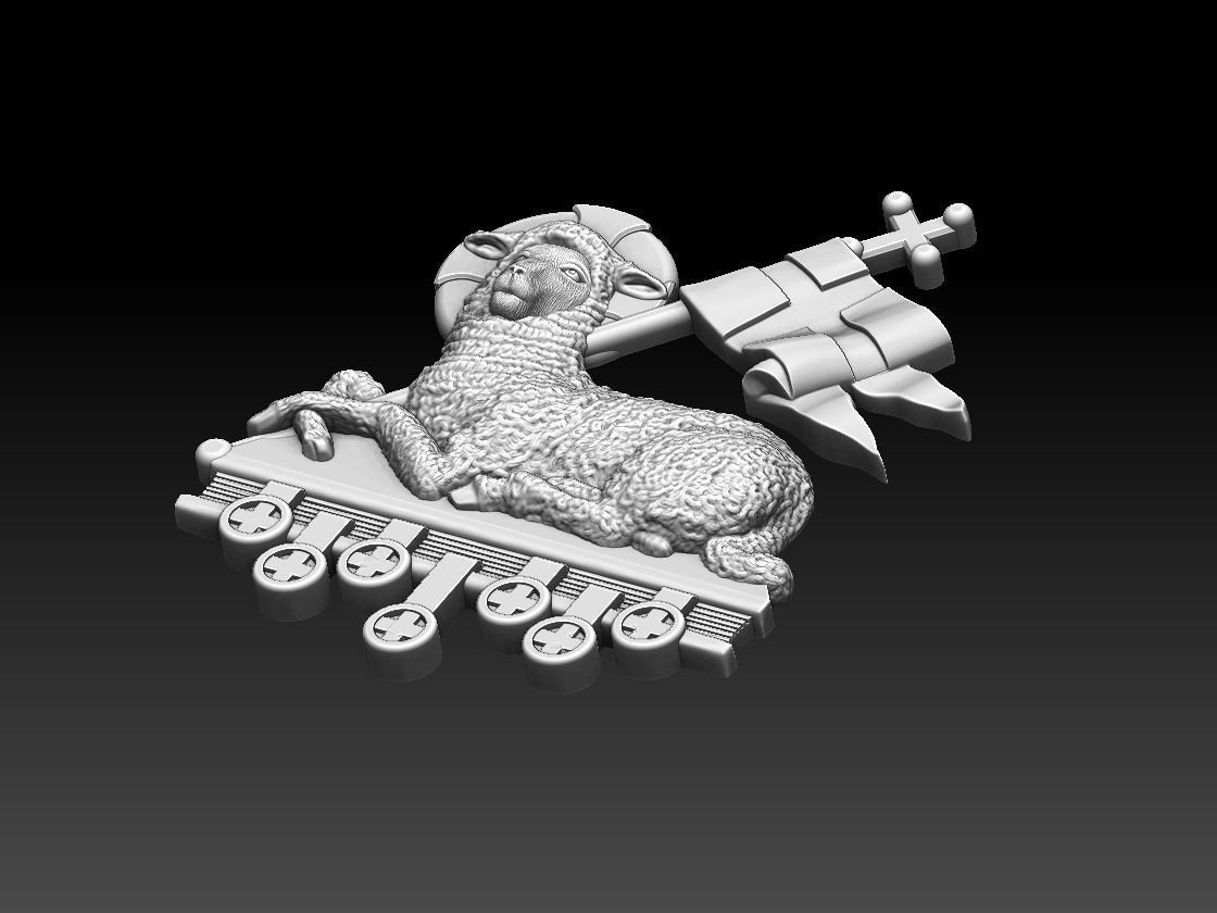 Agnus Dei Lamb Of God - Cordeiro de Deus 3D print model_21