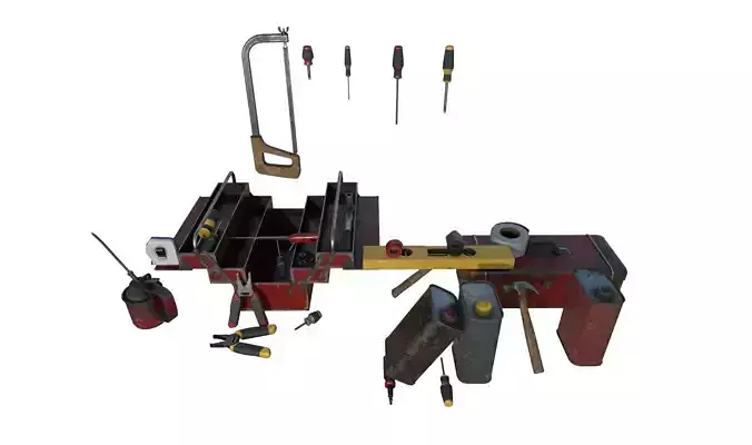 Tools Pack 1 Low-poly 3D model