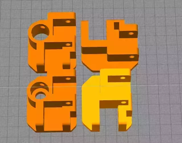 Respuesto silla camping pata 14 a 17mm 3D print model